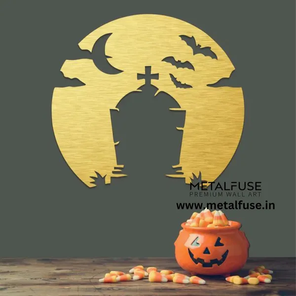 Metal_Wall_Art_for_Home_Decoration__|_Spooky_Tombstone__|_Gold