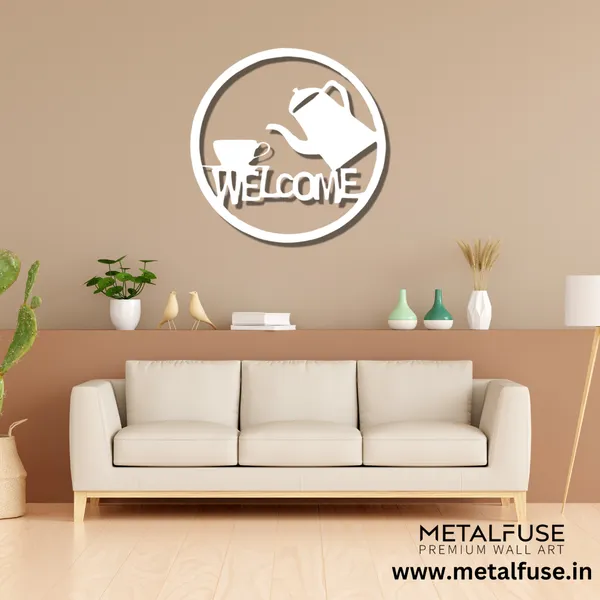 Metal_Wall_Art_for_Home_Decoration__|_Welcome_Tea_&_Cup__|_White