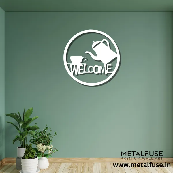 Metal_Wall_Art_for_Home_Decoration__|_Welcome_Tea_&_Cup__|_White