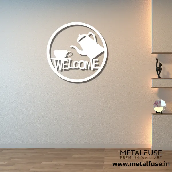 Metal_Wall_Art_for_Home_Decoration__|_Welcome_Tea_&_Cup__|_White