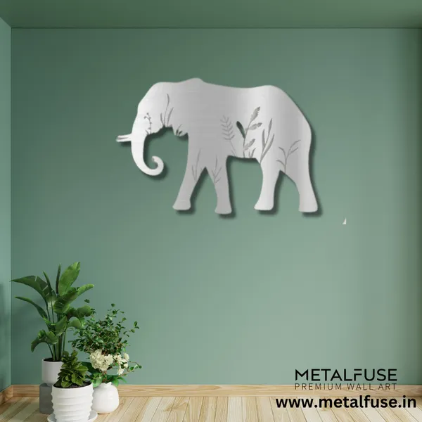 Metal_Wall_Art_for_Home_Decoration__|_Elephant__|_Silver