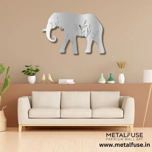 Metal_Wall_Art_for_Home_Decoration__|_Elephant__|_Silver