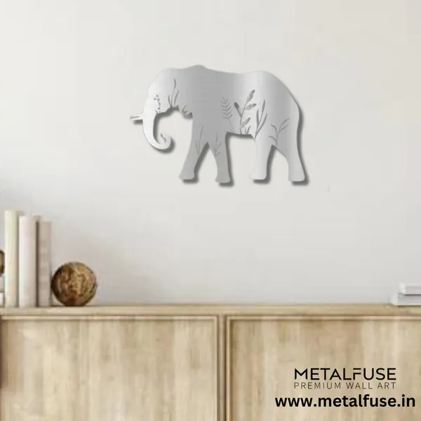 Metal_Wall_Art_for_Home_Decoration__|_Elephant__|_Silver