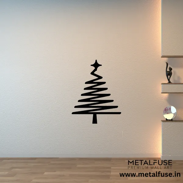 Metal_Wall_Art_for_Home_Decoration__|_Abstract_Christmas_Tree__|_Black