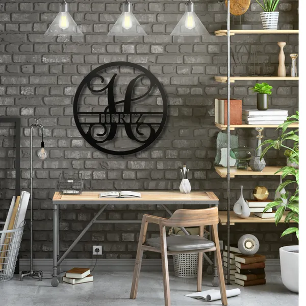 Metal_Wall_Art_for_Home_Decoration__|_Monogram__|_Black