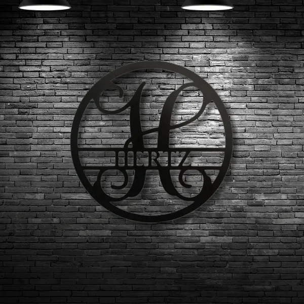 Metal_Wall_Art_for_Home_Decoration__|_Monogram__|_Black