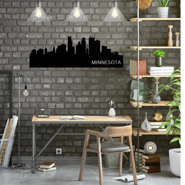 Metal_Wall_Art_for_Home_Decoration__|_Minnesota_Skyline__|_Black