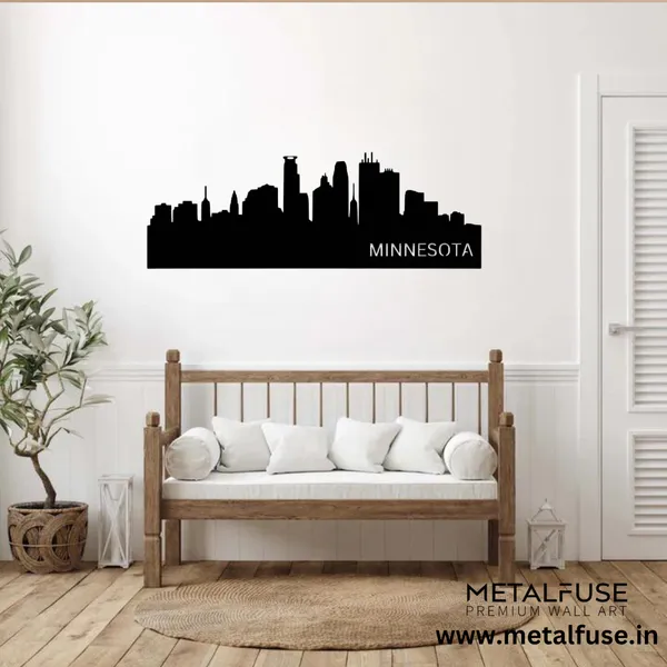 Metal_Wall_Art_for_Home_Decoration__|_Minnesota_Skyline__|_Black