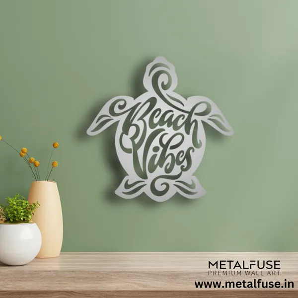 Metal_Wall_Art_for_Home_Decoration__|_Beach_Vibes_Turtle__|_Silver