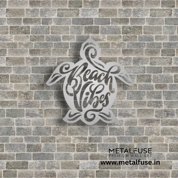 Metal_Wall_Art_for_Home_Decoration__|_Beach_Vibes_Turtle__|_Silver