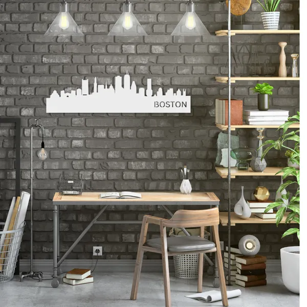 Metal_Wall_Art_for_Home_Decoration__|_Boston_Skyline__|_White