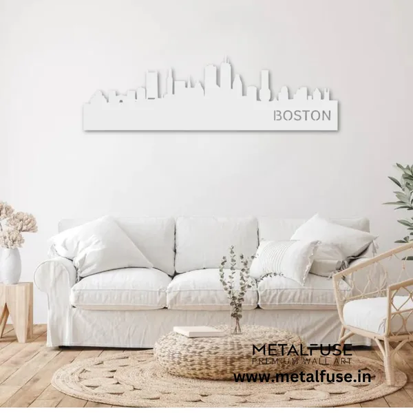 Metal_Wall_Art_for_Home_Decoration__|_Boston_Skyline__|_White