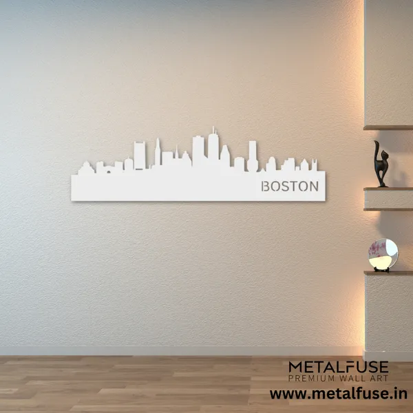 Metal_Wall_Art_for_Home_Decoration__|_Boston_Skyline__|_White