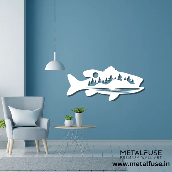 Metal_Wall_Art_for_Home_Decoration__|_Bass_Fish_Design_Alternative__|_White