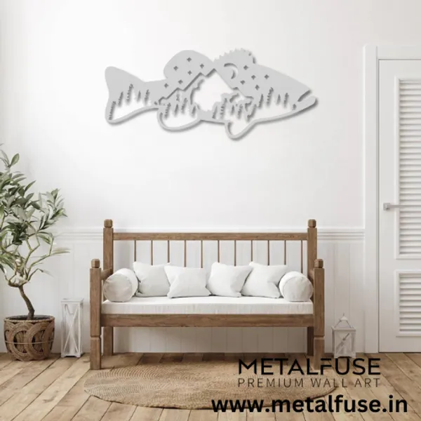 Metal_Wall_Art_for_Home_Decoration__|_Bass_Fish_Design__|_Silver