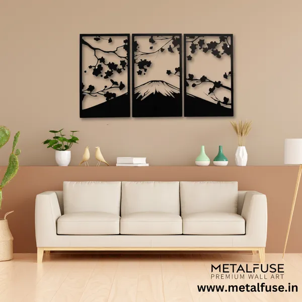 Metal_Wall_Art_for_Home_Decoration__|_Sakura_Cherry_Blossom__|_Black