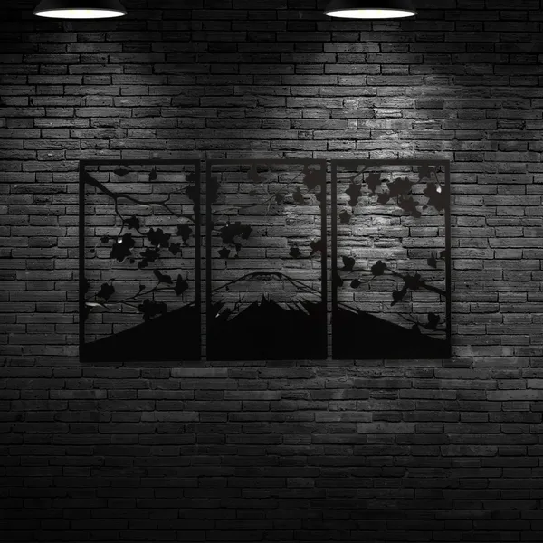 Metal_Wall_Art_for_Home_Decoration__|_Sakura_Cherry_Blossom__|_Black