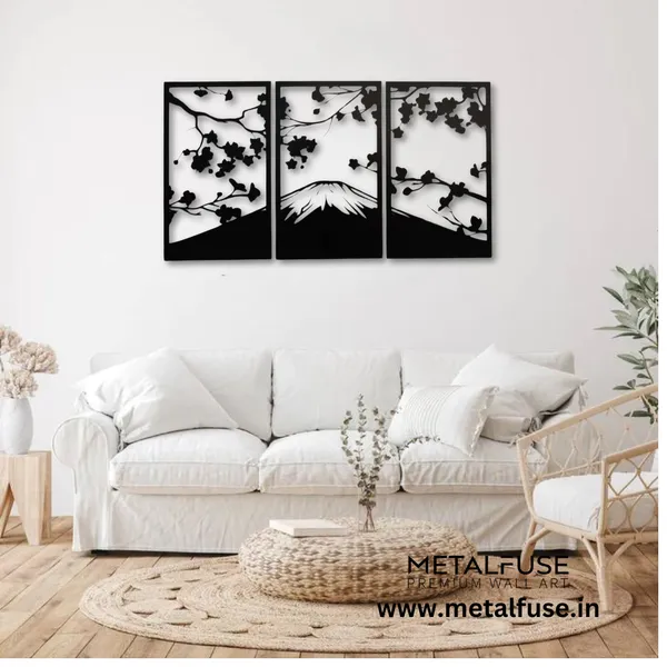 Metal_Wall_Art_for_Home_Decoration__|_Sakura_Cherry_Blossom__|_Black
