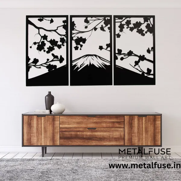 Metal_Wall_Art_for_Home_Decoration__|_Sakura_Cherry_Blossom__|_Black