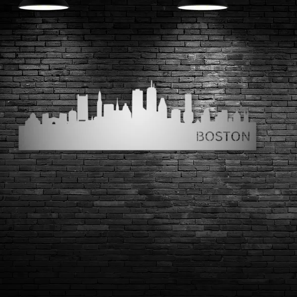 Metal_Wall_Art_for_Home_Decoration__|_Boston_Skyline__|_Silver
