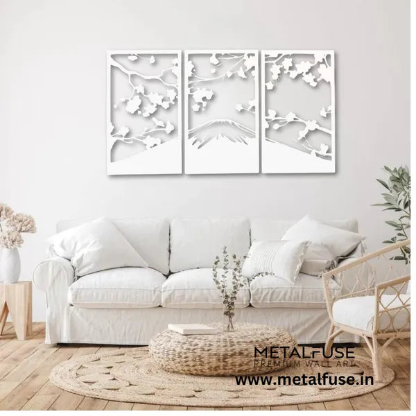 Metal_Wall_Art_for_Home_Decoration__|_Sakura_Cherry_Blossom__|_White