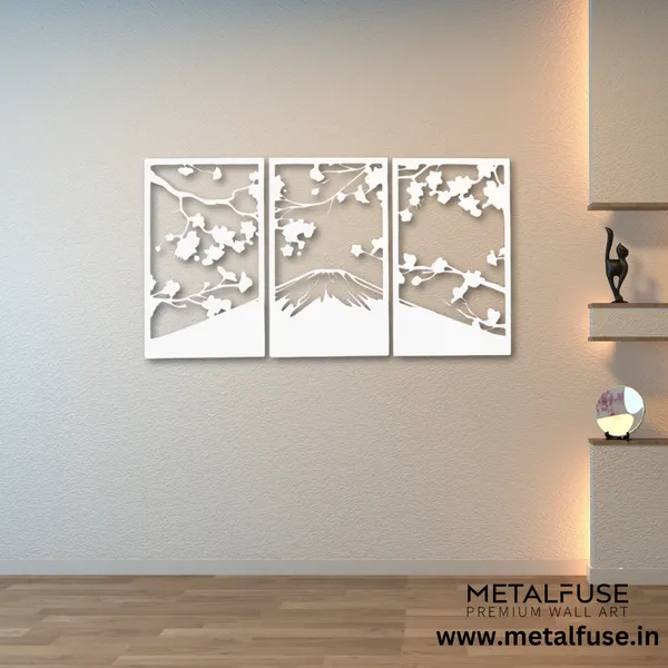 Metal_Wall_Art_for_Home_Decoration__|_Sakura_Cherry_Blossom__|_White