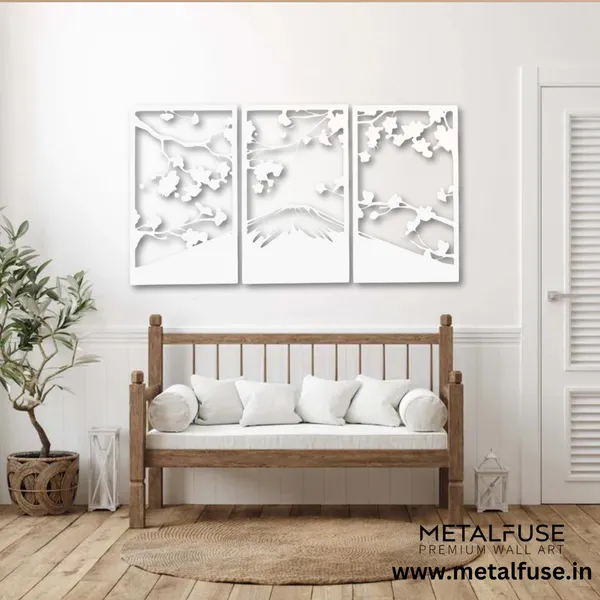 Metal_Wall_Art_for_Home_Decoration__|_Sakura_Cherry_Blossom__|_White