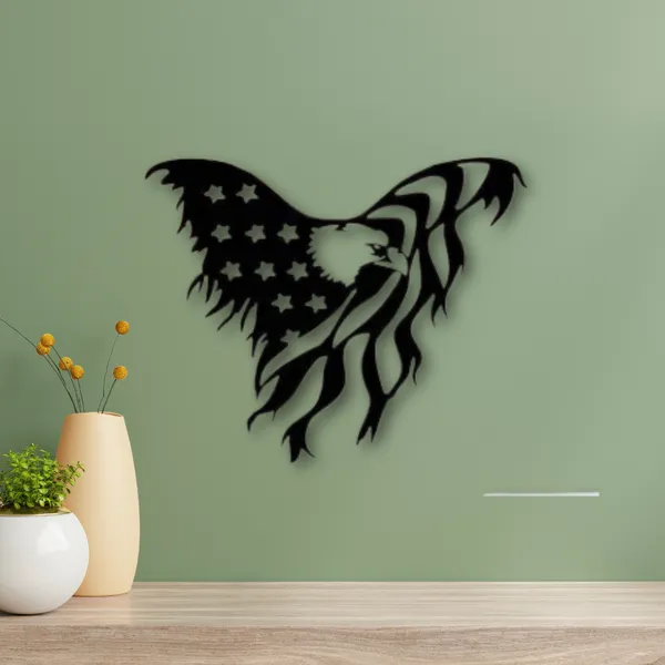 Metal_Wall_Art_for_Home_Decoration__|_American_Flag_Eagle__|_Black