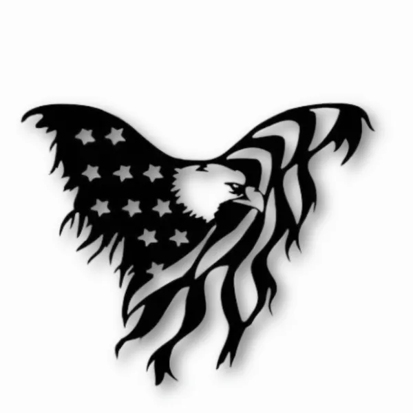Metal_Wall_Art_for_Home_Decoration__|_American_Flag_Eagle__|_Black