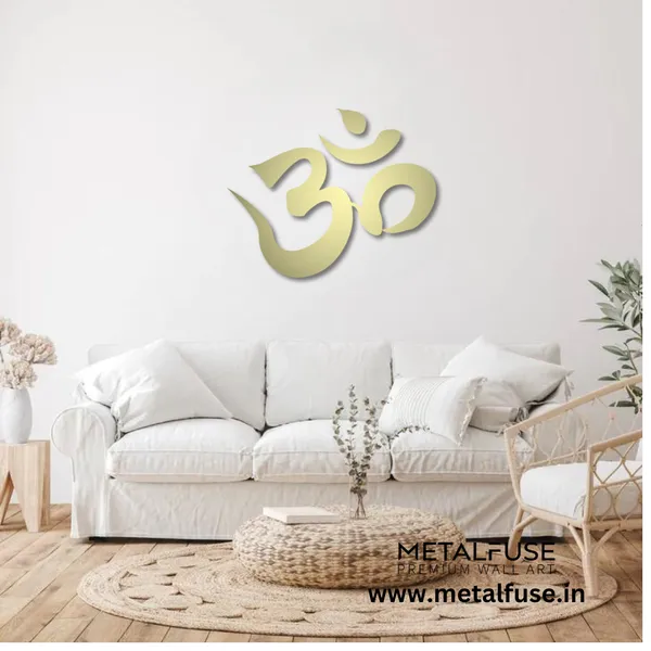 Metal_Wall_Art_for_Home_Decoration__|_Om__|_Gold