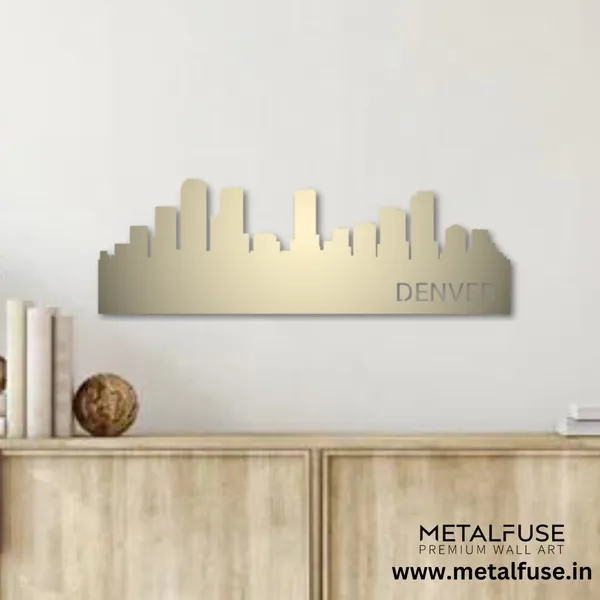Metal_Wall_Art_for_Home_Decoration__|_Denver_Skyline__|_Gold