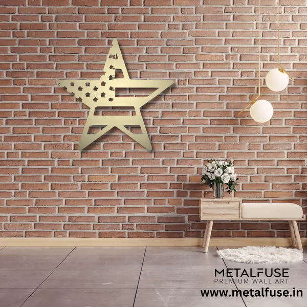 Metal_Wall_Art_for_Home_Decoration__|_American_Flag_Star__|_Gold
