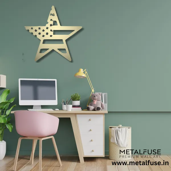 Metal_Wall_Art_for_Home_Decoration__|_American_Flag_Star__|_Gold