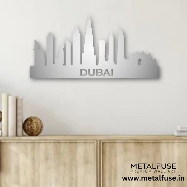 Metal_Wall_Art_for_Home_Decoration__|_Dubai_Skyline__|_Silver
