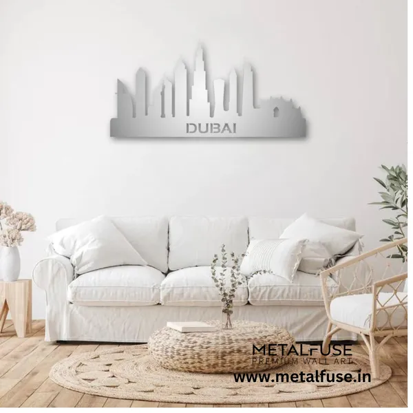 Metal_Wall_Art_for_Home_Decoration__|_Dubai_Skyline__|_Silver