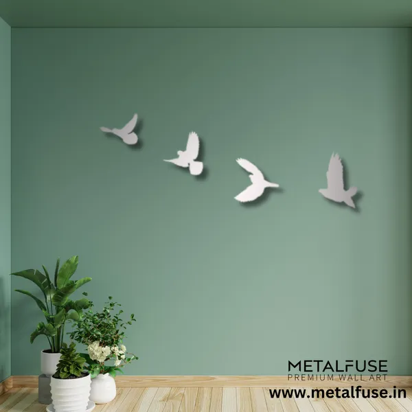 Metal_Wall_Art_for_Home_Decoration__|_Birds__|_Silver
