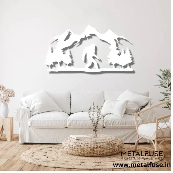 Metal_Wall_Art_for_Home_Decoration__|_Bigfoot__|_White