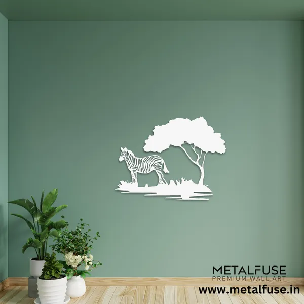 Metal_Wall_Art_for_Home_Decoration__|_Zebra_Tree__|_White