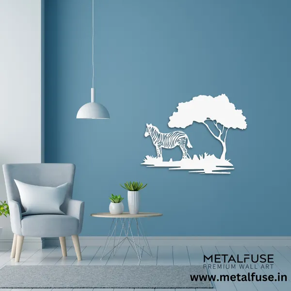 Metal_Wall_Art_for_Home_Decoration__|_Zebra_Tree__|_White