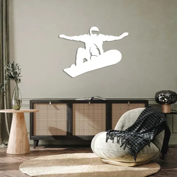 Metal_Wall_Art_for_Home_Decoration__|_Big_Air_Snowboarder__|_White