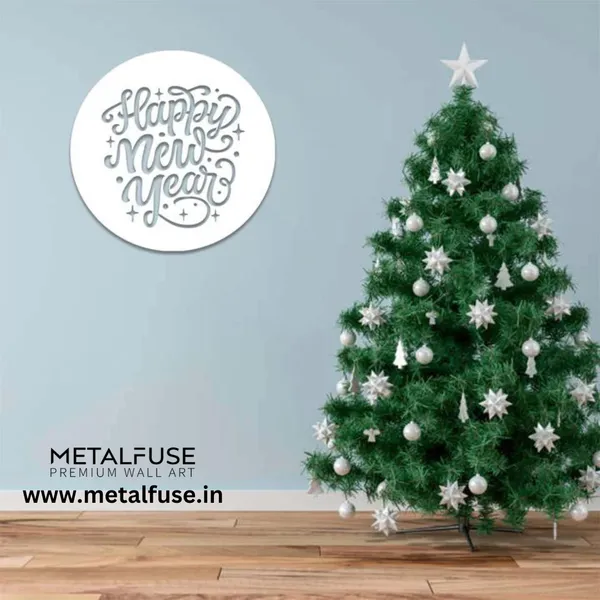 Metal_Wall_Art_for_Home_Decoration__|_Happy_New_Year__|_White