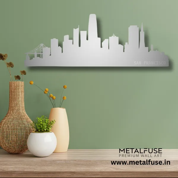 Metal_Wall_Art_for_Home_Decoration__|_San_Francisco_Skyline__|_Silver
