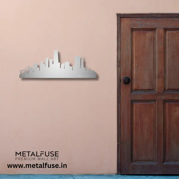 Metal_Wall_Art_for_Home_Decoration__|_San_Francisco_Skyline__|_Silver