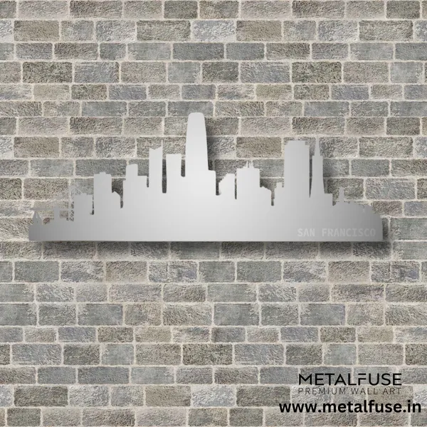 Metal_Wall_Art_for_Home_Decoration__|_San_Francisco_Skyline__|_Silver