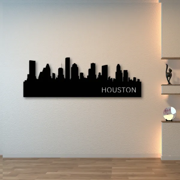 Metal_Wall_Art_for_Home_Decoration__|_Houston_Skyline__|_Black