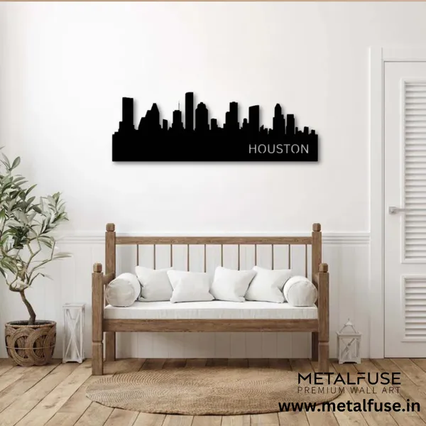 Metal_Wall_Art_for_Home_Decoration__|_Houston_Skyline__|_Black