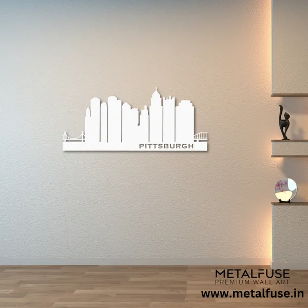 Metal_Wall_Art_for_Home_Decoration__|_Pittsburgh_Skyline__|_White