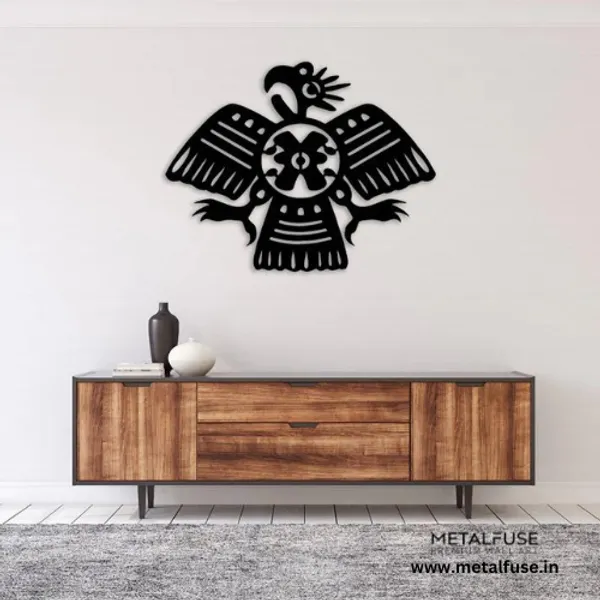 Metal_Wall_Art_for_Home_Decoration__|_Aztec_Bird__|_Black