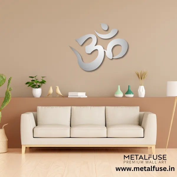 Metal_Wall_Art_for_Home_Decoration__|_Om__|_Silver