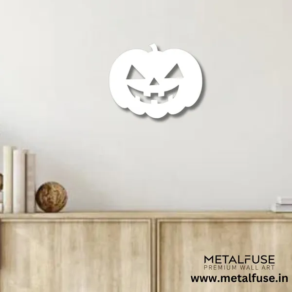 Metal_Wall_Art_for_Home_Decoration__|_Halloween_Pumpkin__|_White